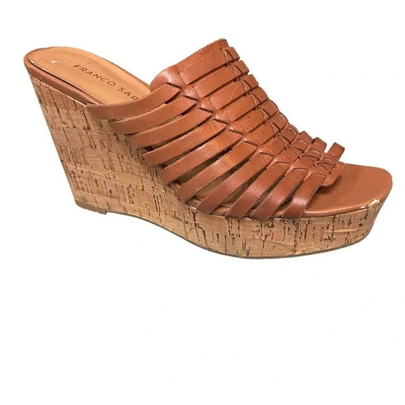 Franco Sarto Cork Wedges Size 7 - Picture 2 of 7
